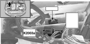 Hlavní relé DDE (K2003a) pro motor M57 TU