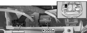 Detail hlavního relé DDE (K2003a) pro motory M57, M57 TUTOP, M47 TU2