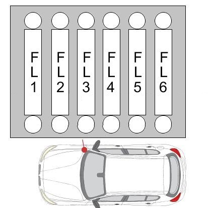 Pojistková skříňka na pravé straně motorového prostoru s ventilem EGR.