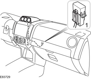 Pojistka pro inclinometr a kompas ve Ford Ranger (2006-2011).