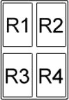 Detail relé v motorovém prostoru, vedle pojistkové skříňky.