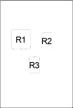 Druhé schéma pojistkové skříňky v kabině řidiče.