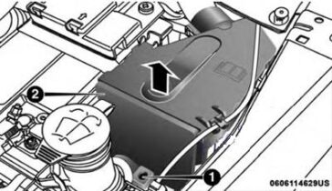 Detailní pohled na panel a kryt pojistek Jeep Compass MP/552.