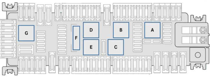 Schéma relé pro podporu pojistky S6-29 v Mercedes-Benz Vito III.