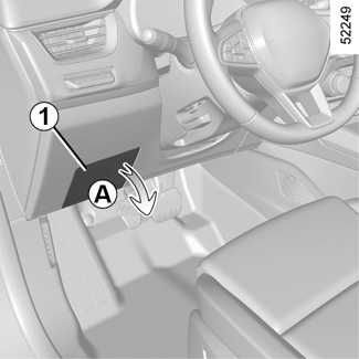 Detailní schéma pojistek a relé pro Renault Arkana modely 2021-2022.