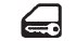 Detailní snímek dálkového ovládání pro automobily 1996-2005.