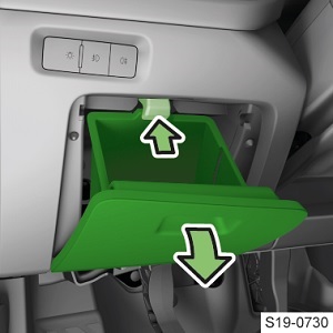 Detailní pohled na pojistkovou skříňku v přístrojové desce Škoda Octavia iV.