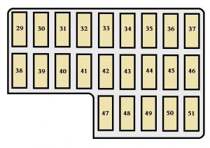 Levý boční panel Toyota Land Cruiser (2003-2005) s pojistkou zapalovače.