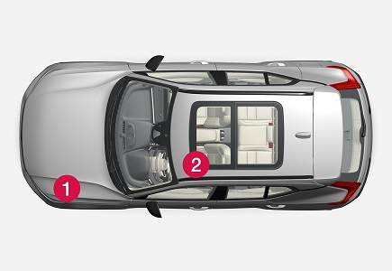 Volvo XC40 Recharge Plug-in Hybrid (2021-2022) – pojistková skříňka